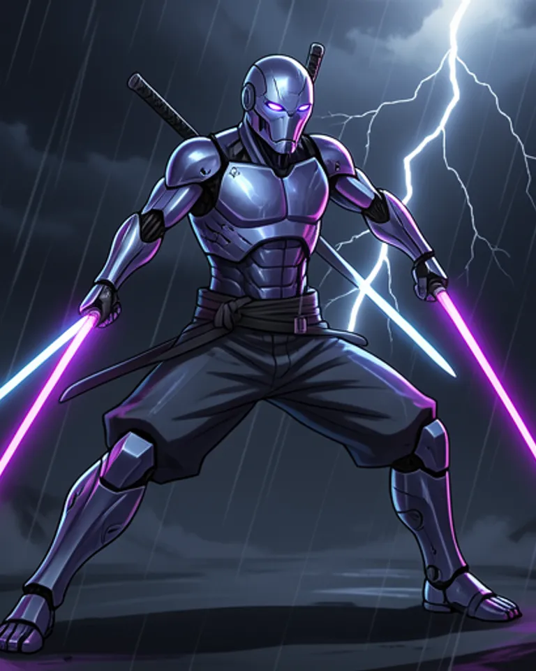 Portrait of Cybernetic Ronin