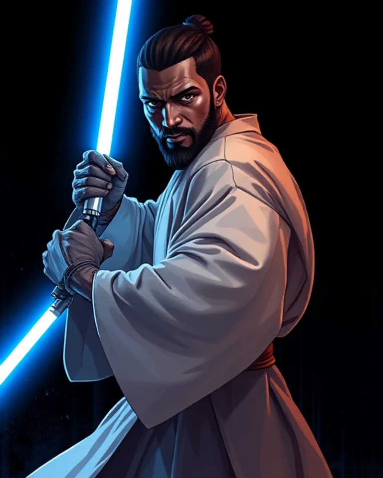 Portrait of Obi Wan Kenyabi