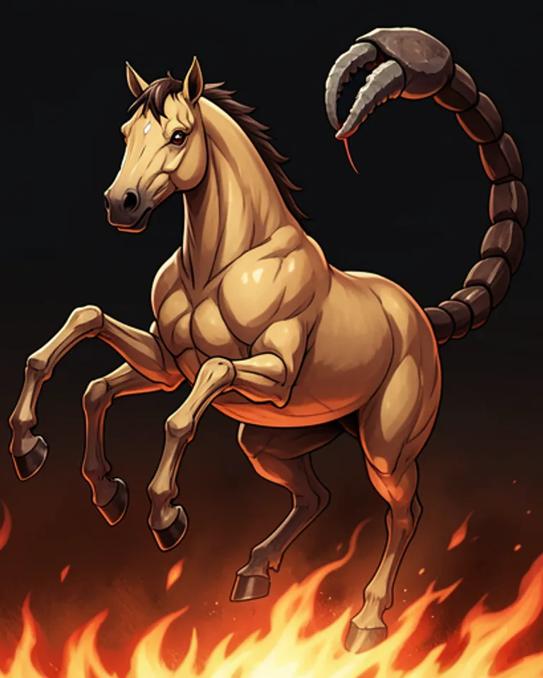 Portrait of The Scorpio Horse