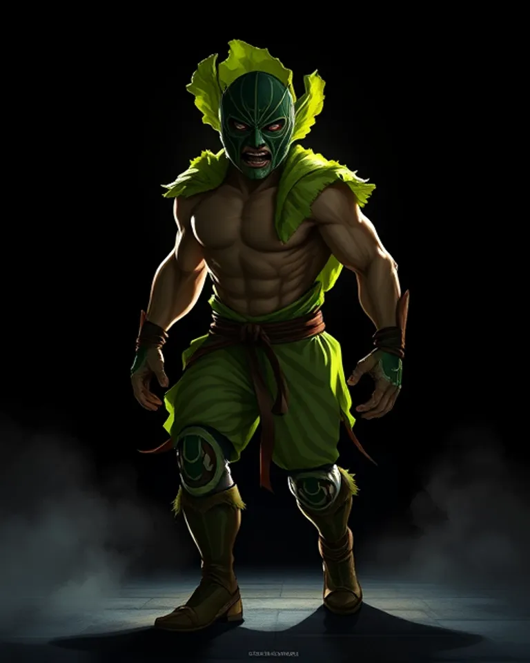 Portrait of El Luchador Lechuga