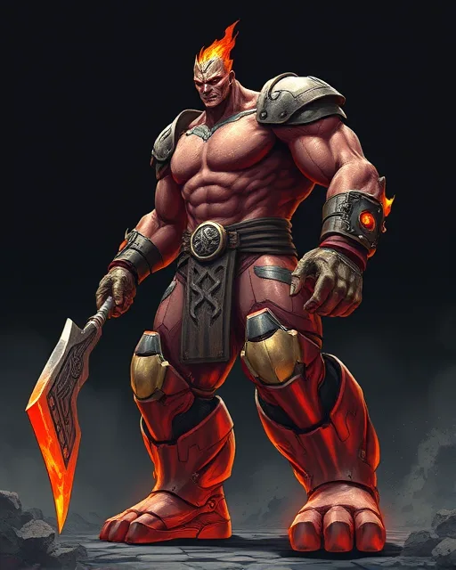 Portrait of Fire Titan