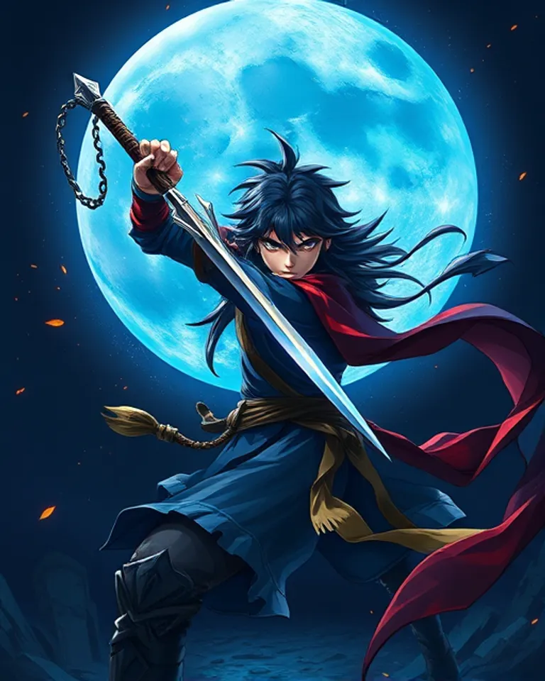 Portrait of Shakrus the swordmaster