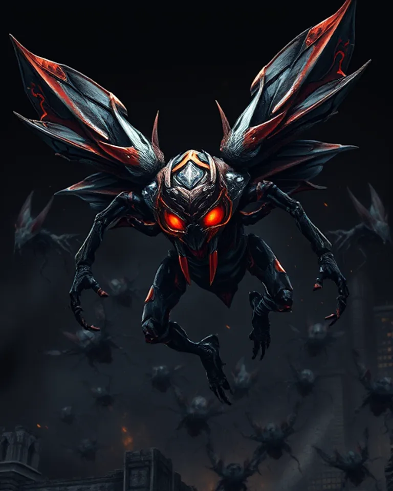 Portrait of Locust Roach of the Apocalypse