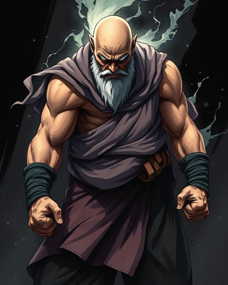 Portrait of Fallen Monk
