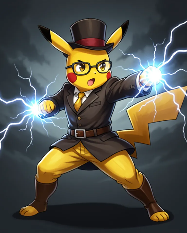Portrait of Professor Pikachu