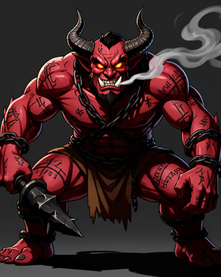 Portrait of Crimson Oni