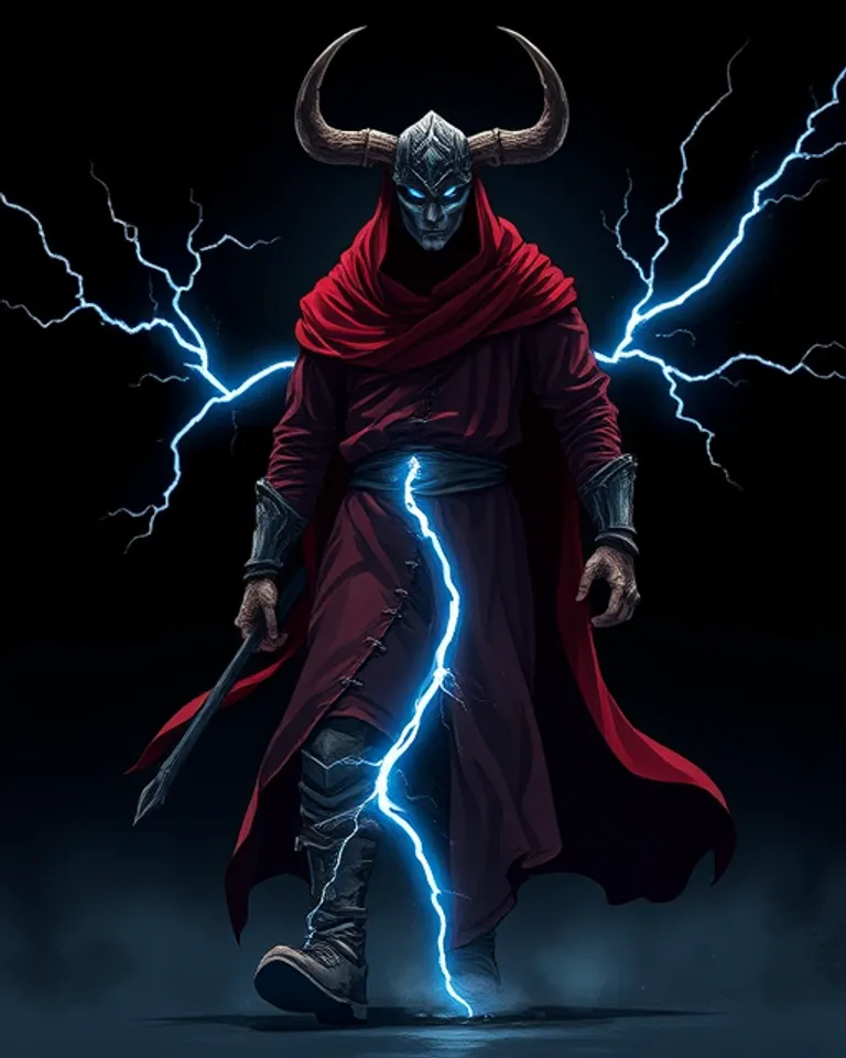 Portrait of Thane of the Crackling Storm
