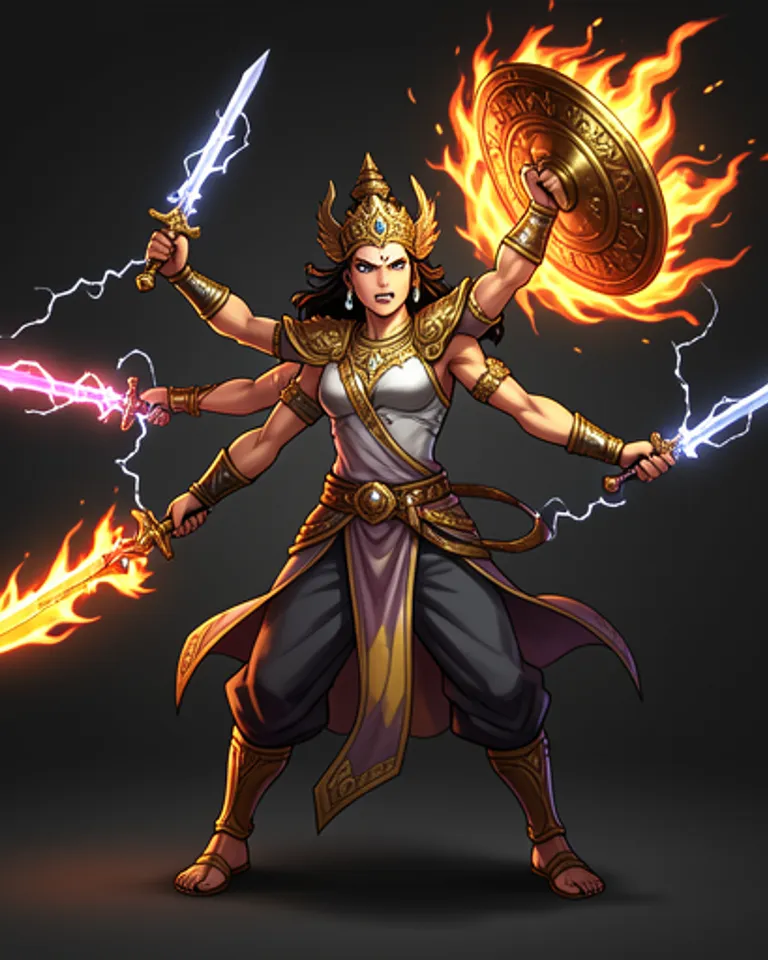 Portrait of Durga the Loving Destroyer