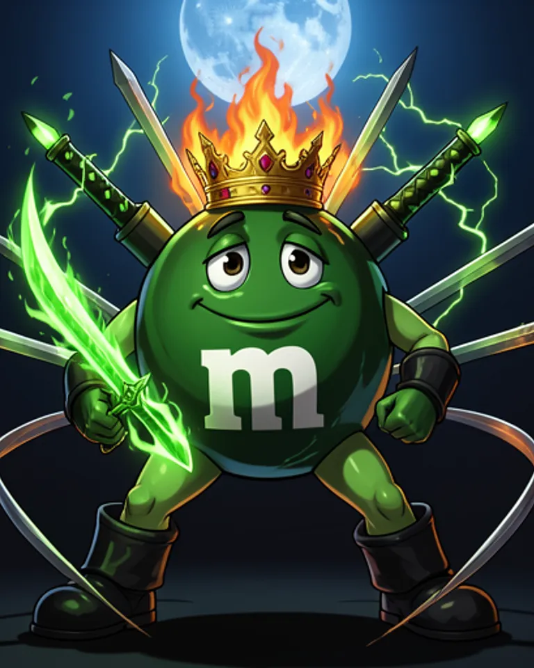 Portrait of Green M&M Lipase
