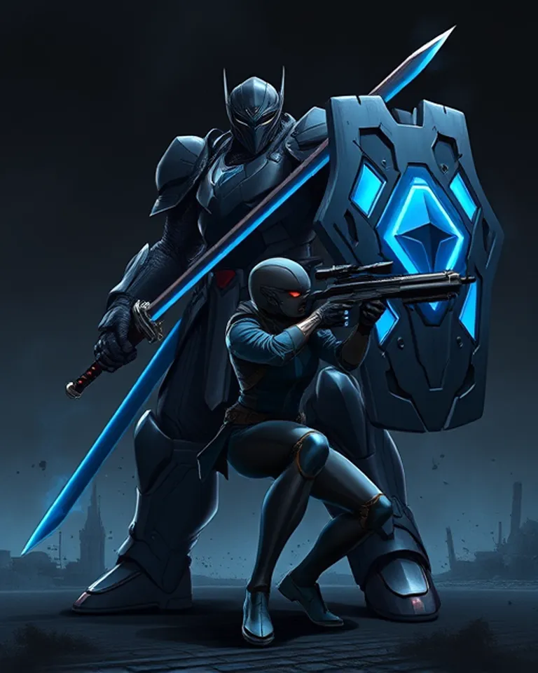 Portrait of Sword and Shield