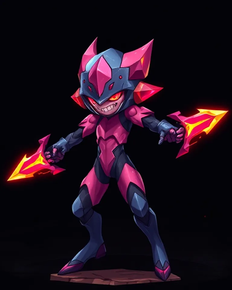 Portrait of Corrupted Gemling..Cracker of Gems