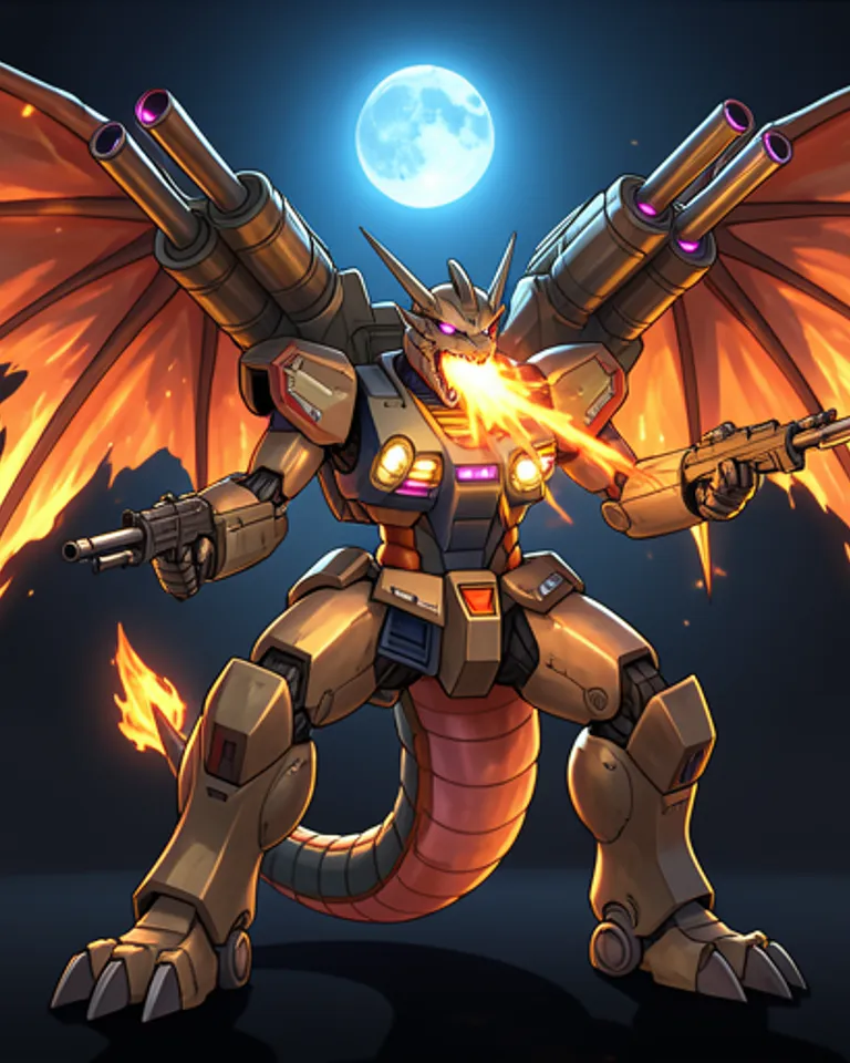 Portrait of Mecha Dragon - Weapon O