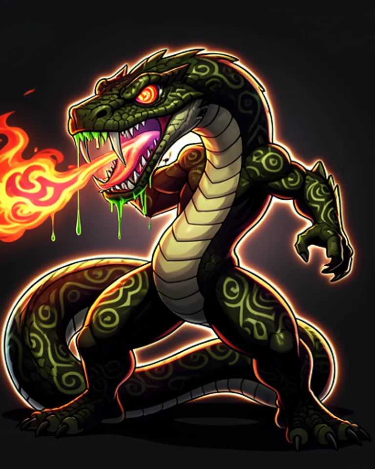 Portrait of Snake! Snake!  It's a Snake!