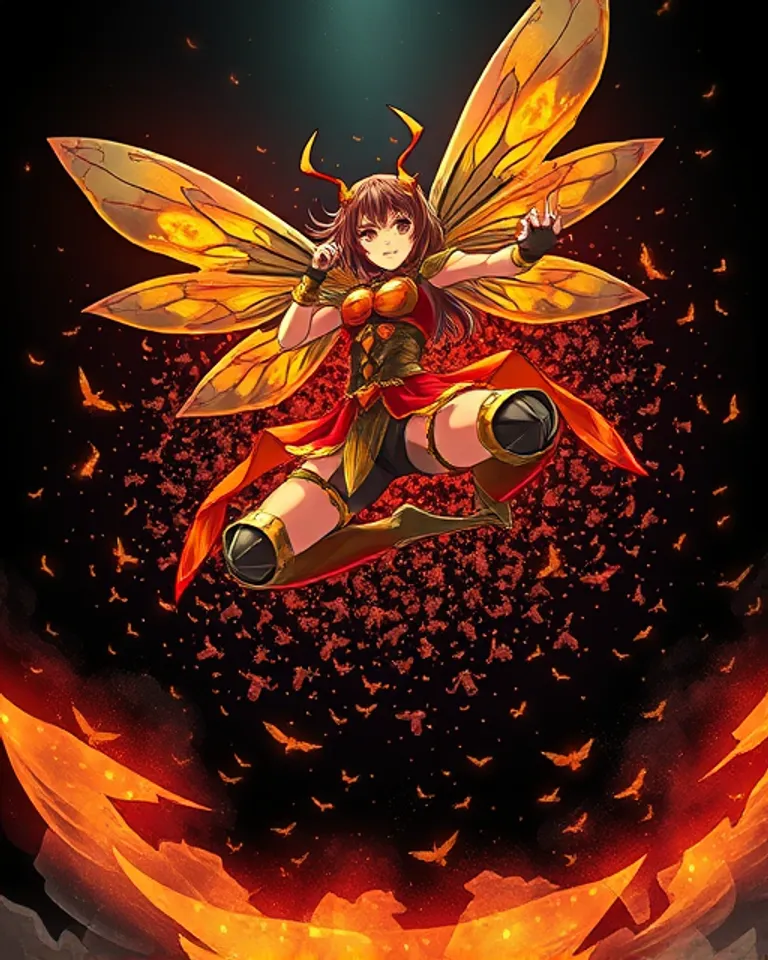 Portrait of shinobu the insect queen