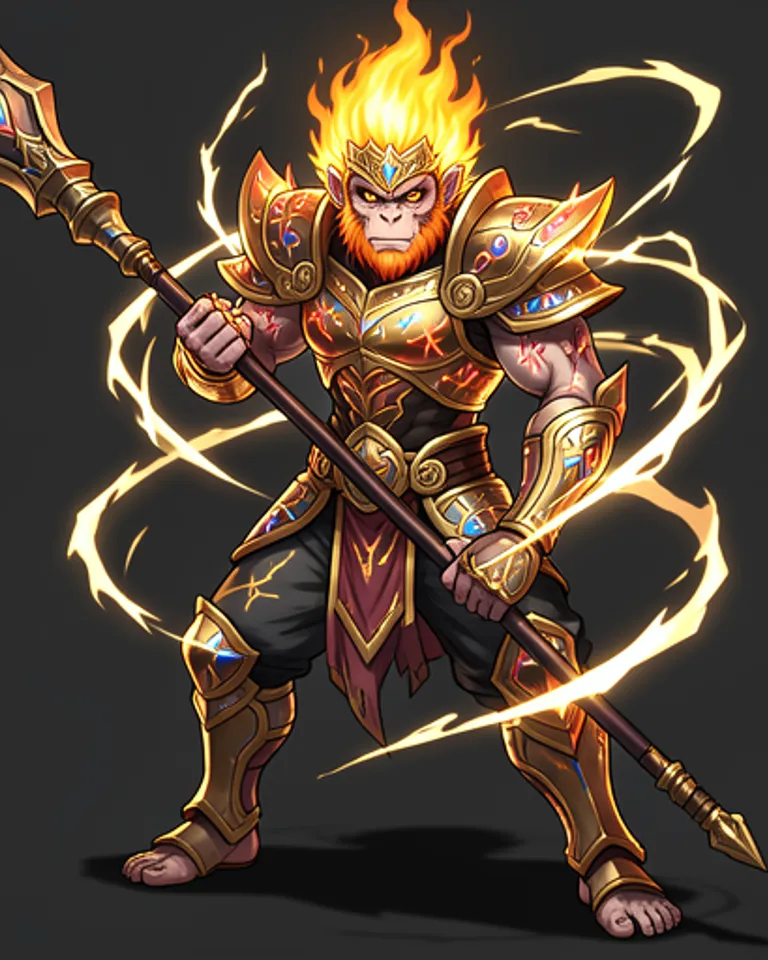 Portrait of Wukong the Monkey God