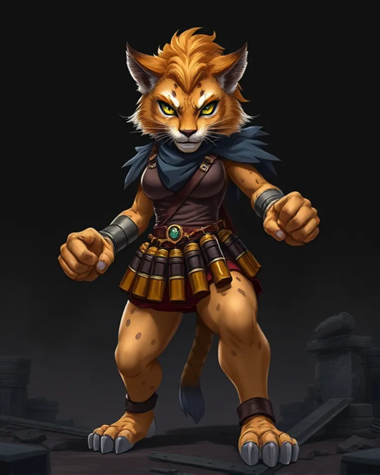 Portrait of Kieroaaar the lioness