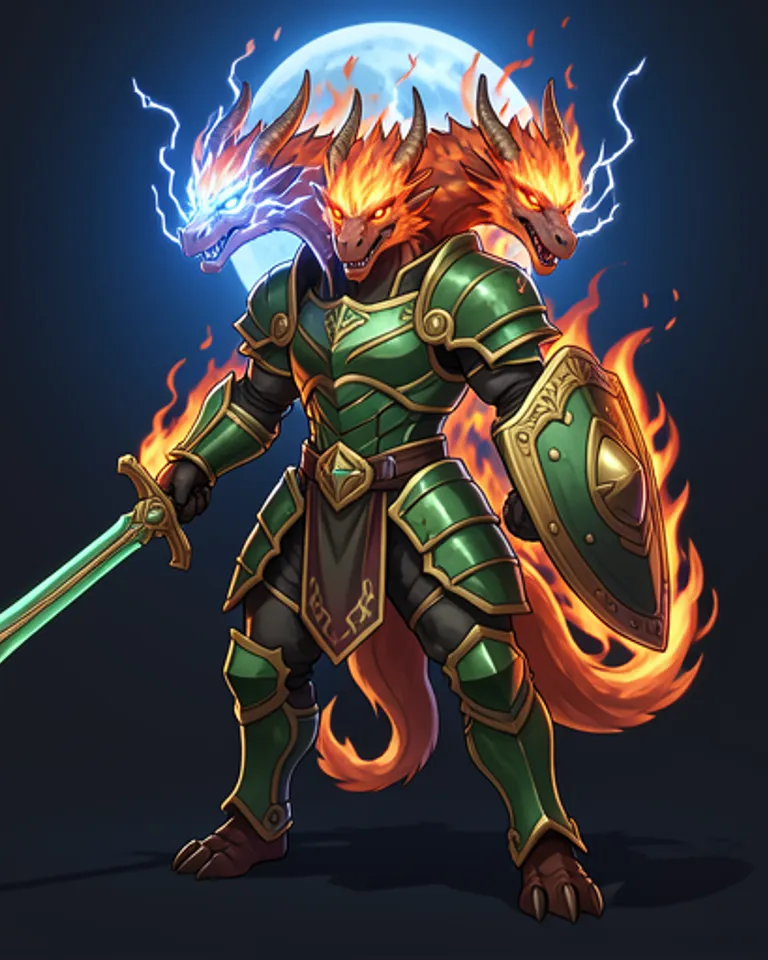 Portrait of Pregunta the Dragon Centaur