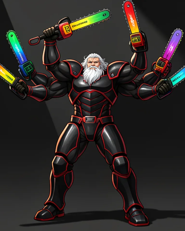 Portrait of Armored Chainsaw God