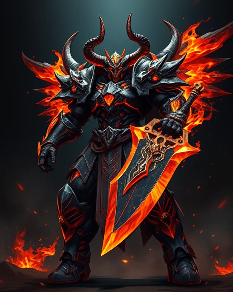 Portrait of Vharok the Ember Colossus
