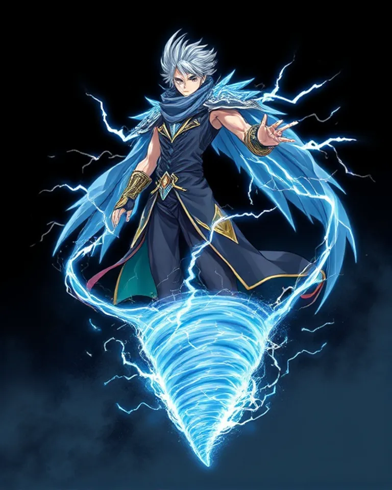 Portrait of Aeron the air elemental