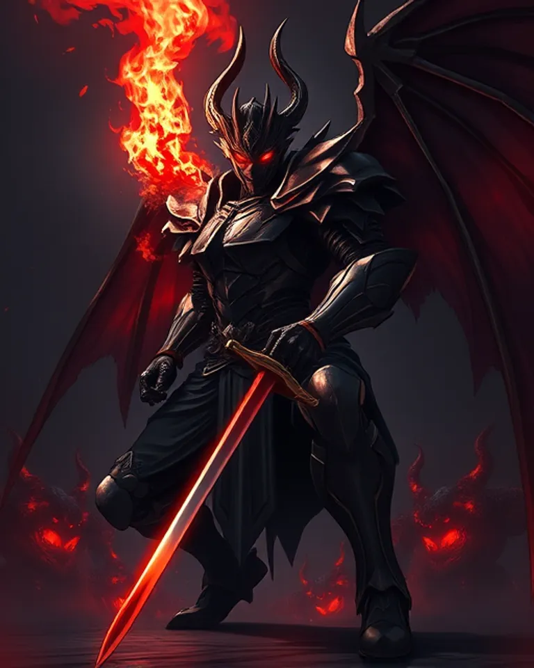 Portrait of The Devil King.