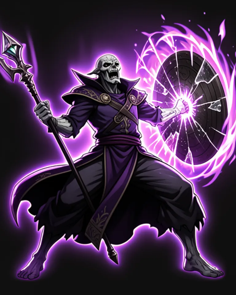 Portrait of Reality-breaking lich archmage 