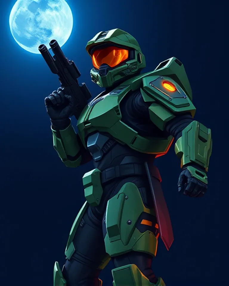 Portrait of Master Chief, Spartan-117
