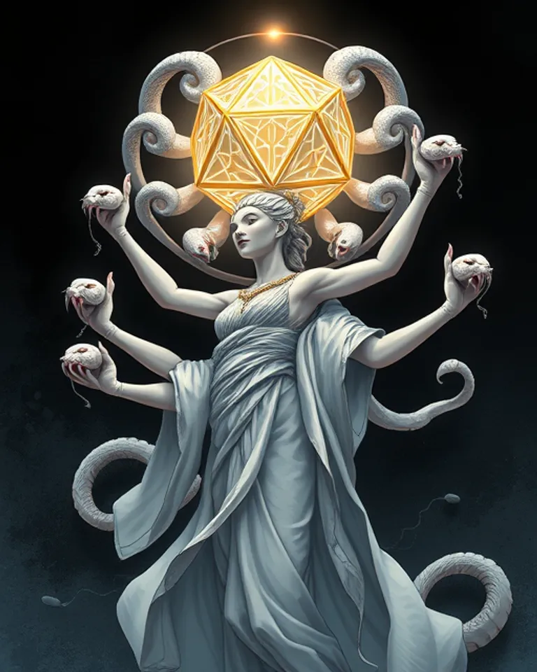 Portrait of Icosa, Goddess of Fate