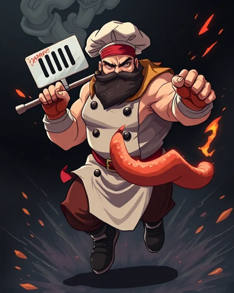 Portrait of Sausage Griller