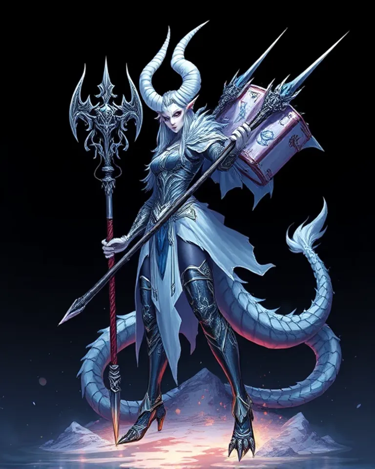 Portrait of Necro the frost princess.