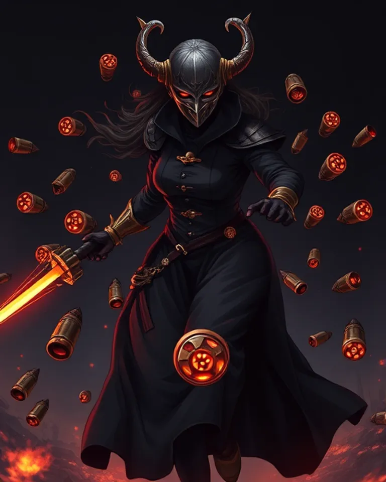 Portrait of Vhallissa, the Artillery Witch