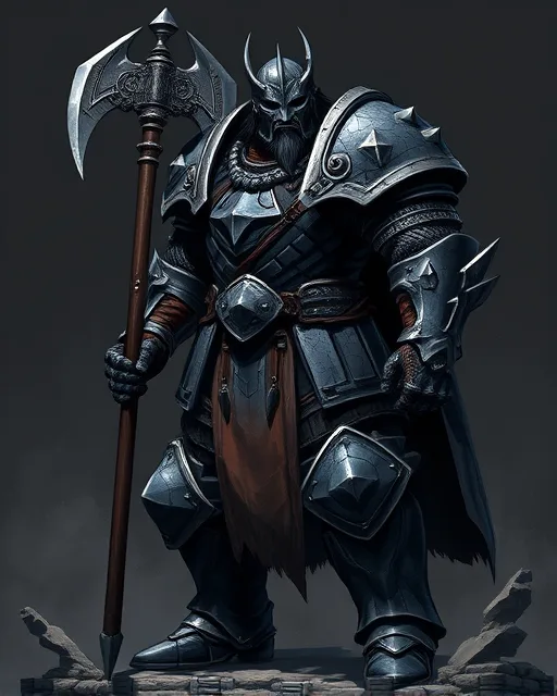 Portrait of Scarred Knight
