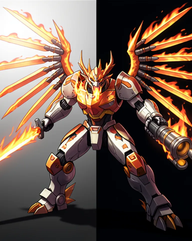 Portrait of Mecha Dragon - Flare