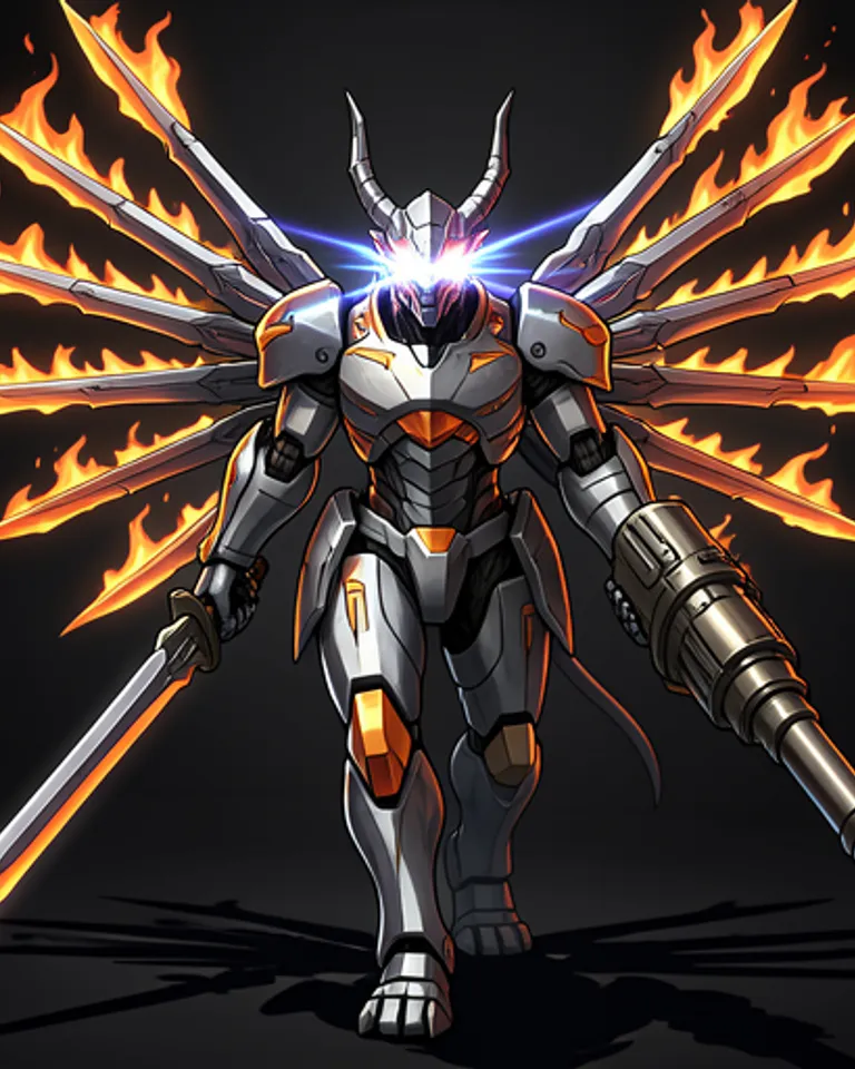 Portrait of Mecha dragon - Karyu