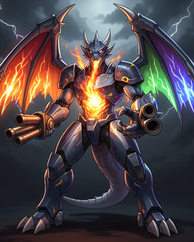 Portrait of Mecha Dragon Champion