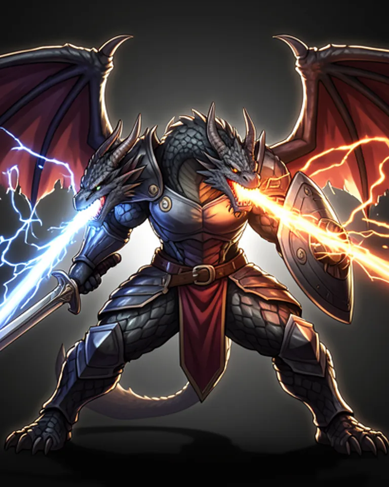 Portrait of Dragon Heart, Knight of Tiamat