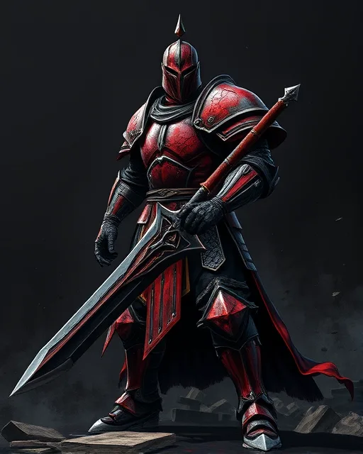 Portrait of Crimson Knight