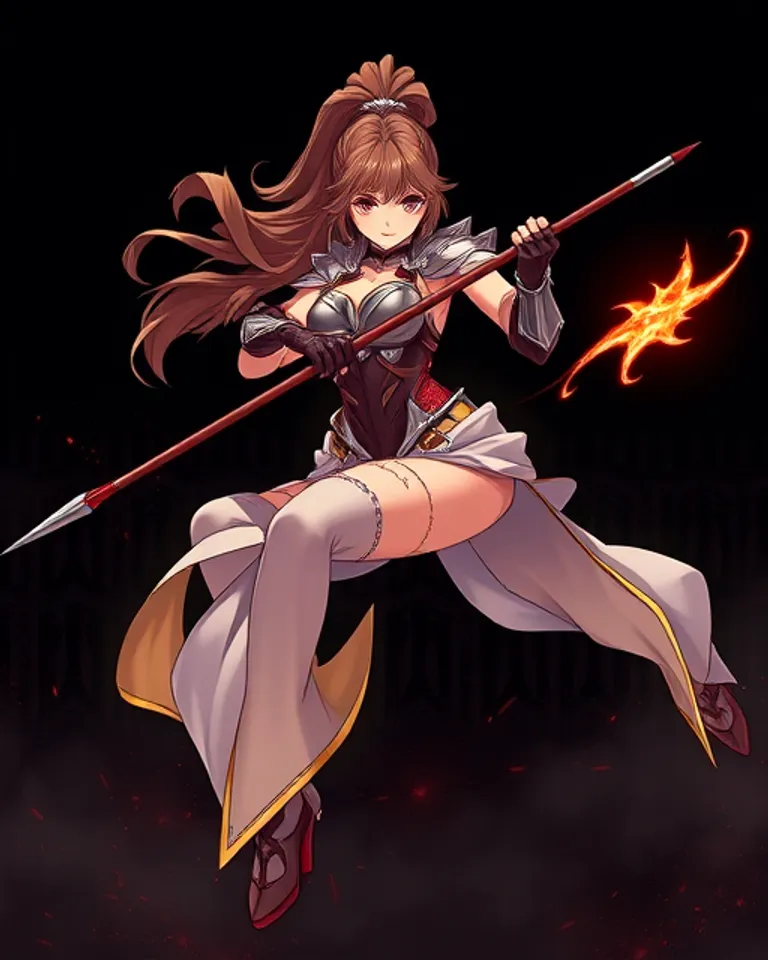 Portrait of Ava the spearwoman