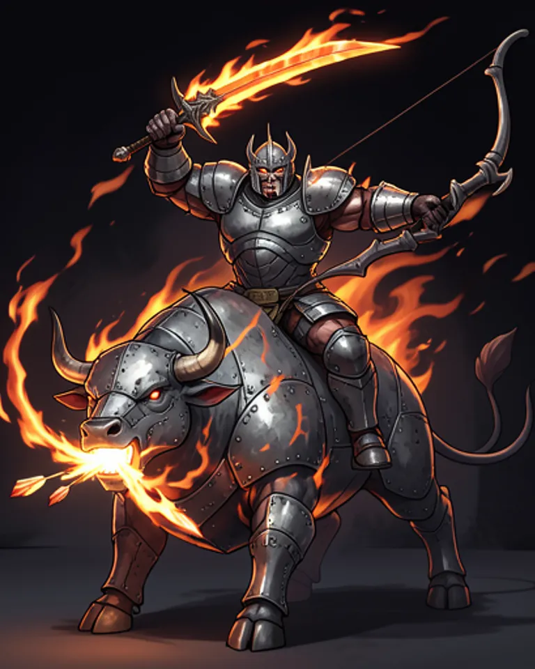 Portrait of Kalvarr the king of abyss