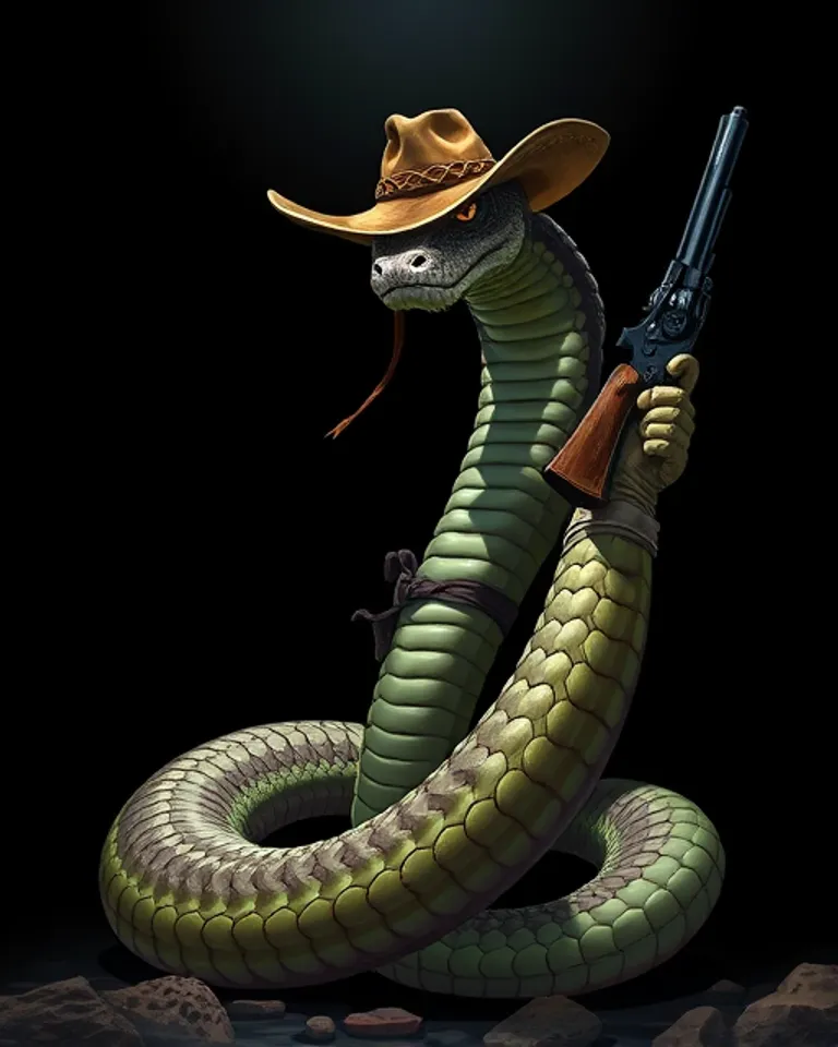 Portrait of Texan Anaconda