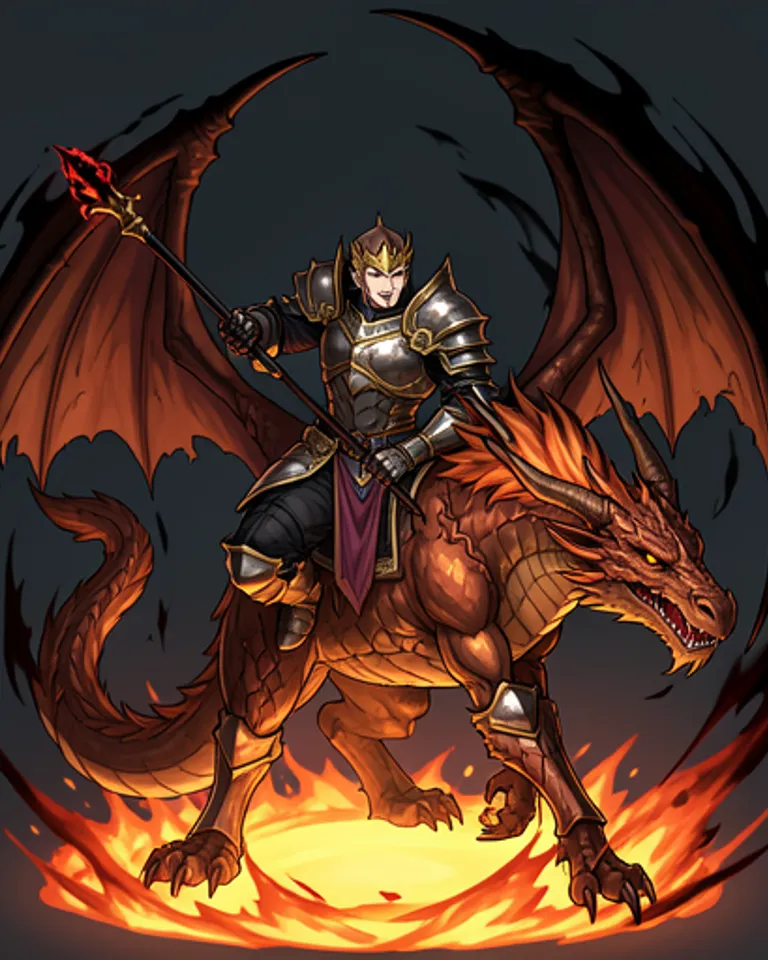 Portrait of Kael the Shadow King