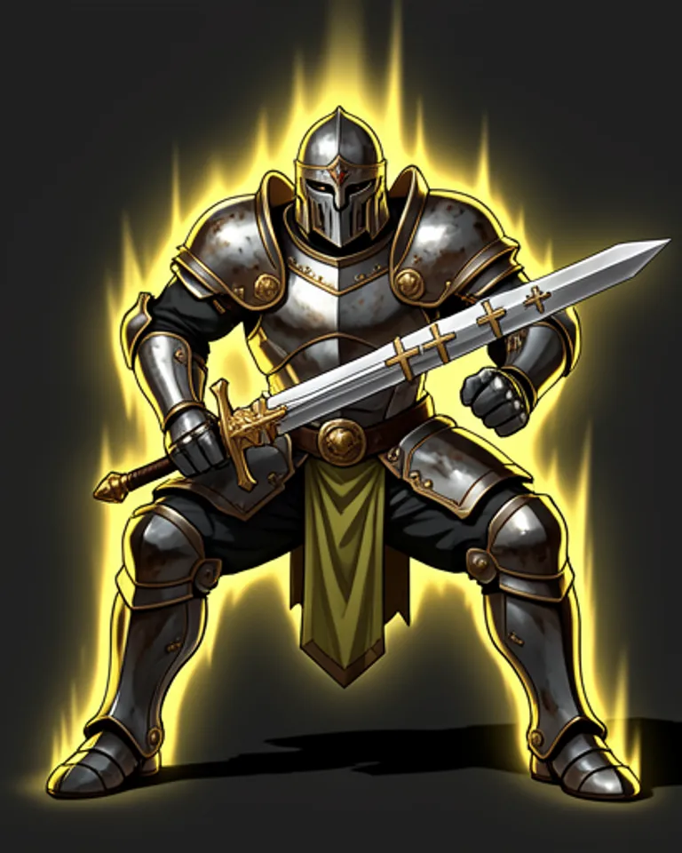 Portrait of Holy Crusader