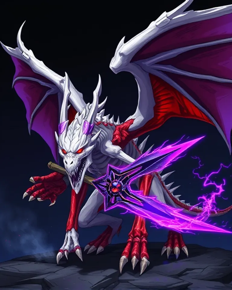 Portrait of The Flayed God-Eater Dragon