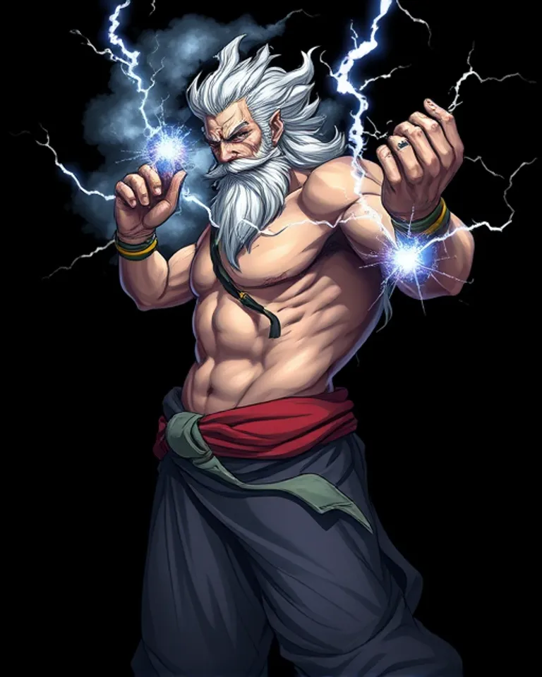 Portrait of Zeus the almighty 