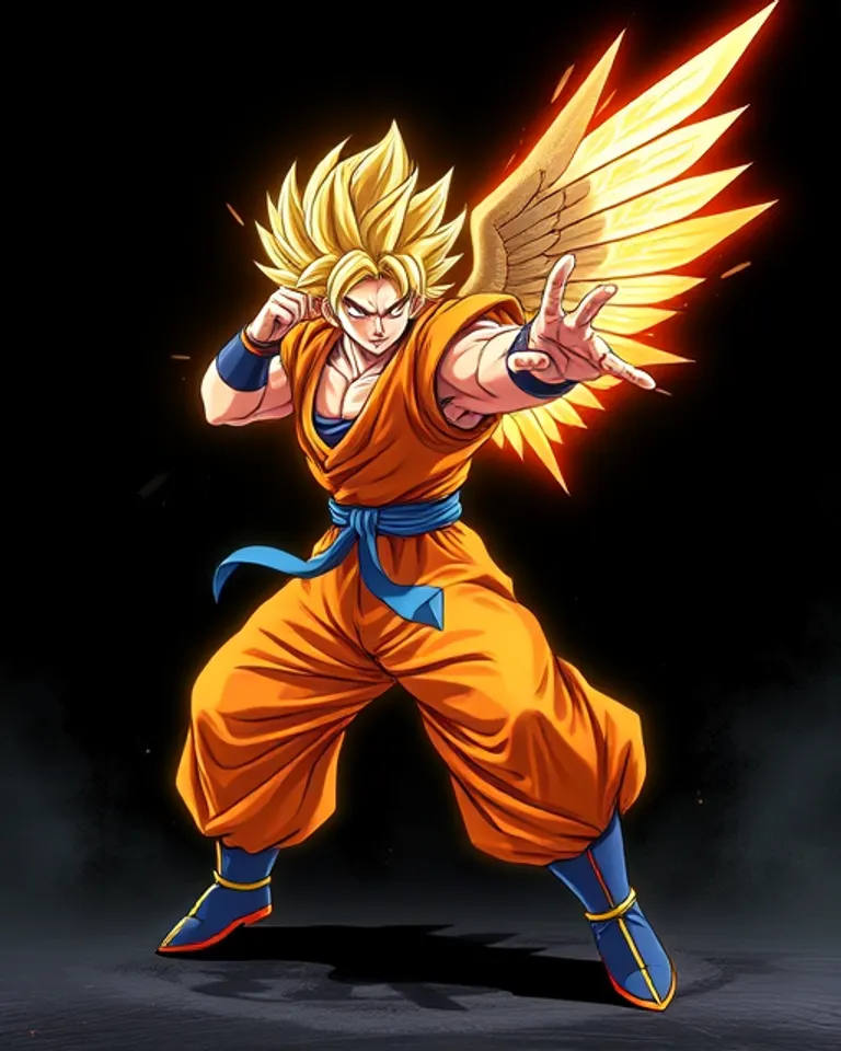 Portrait of Angelic Goku