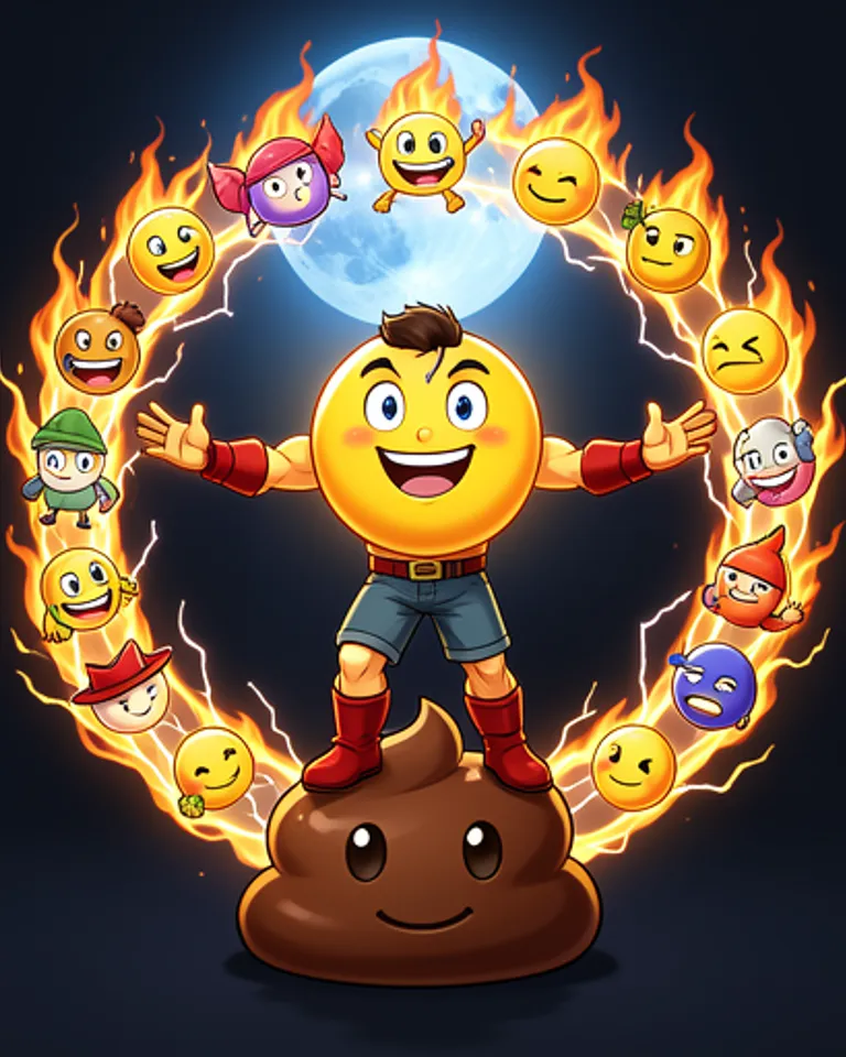 Portrait of Emoji Man