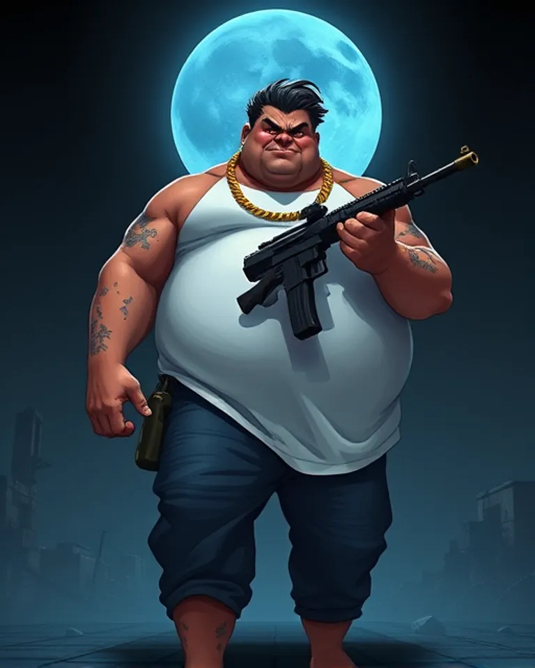 Portrait of Gino the Italian stereotype 