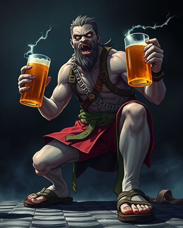 Portrait of Günther aus Lauchheim als Zombie