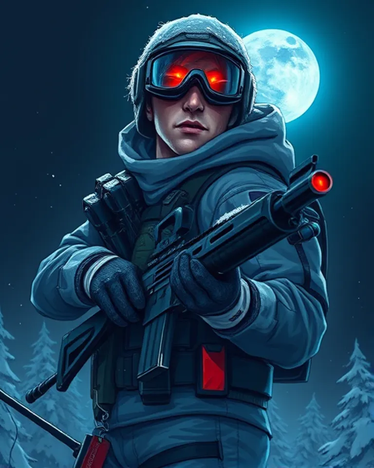 Portrait of Aimo the snow rage