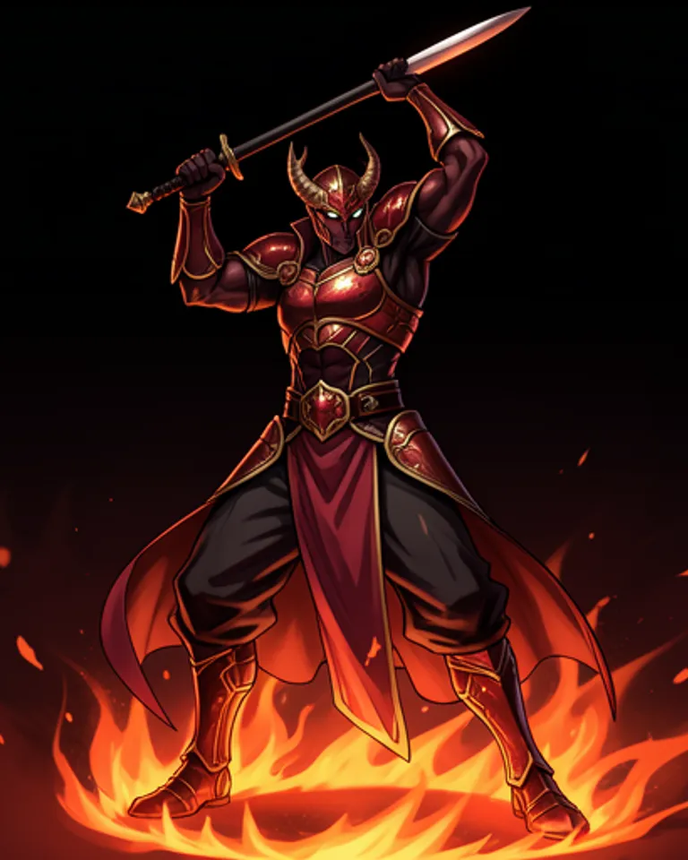Portrait of Demon imperor